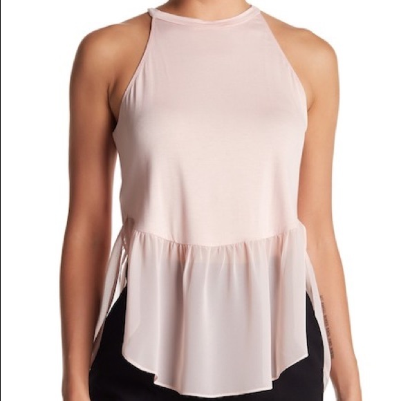 BCBGeneration Tops - 💯Curved Hem Halter Top
